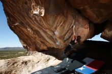 Bouldering in Hueco Tanks on 10/26/2019 with Blue Lizard Climbing and Yoga

Filename: SRM_20191026_1327310.jpg
Aperture: f/8.0
Shutter Speed: 1/250
Body: Canon EOS-1D Mark II
Lens: Canon EF 16-35mm f/2.8 L