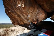 Bouldering in Hueco Tanks on 10/26/2019 with Blue Lizard Climbing and Yoga

Filename: SRM_20191026_1330330.jpg
Aperture: f/8.0
Shutter Speed: 1/250
Body: Canon EOS-1D Mark II
Lens: Canon EF 16-35mm f/2.8 L