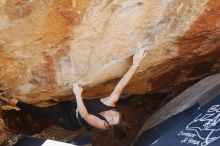 Bouldering in Hueco Tanks on 10/26/2019 with Blue Lizard Climbing and Yoga

Filename: SRM_20191026_1456260.jpg
Aperture: f/5.0
Shutter Speed: 1/200
Body: Canon EOS-1D Mark II
Lens: Canon EF 16-35mm f/2.8 L