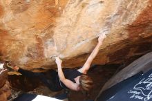 Bouldering in Hueco Tanks on 10/26/2019 with Blue Lizard Climbing and Yoga

Filename: SRM_20191026_1456261.jpg
Aperture: f/5.0
Shutter Speed: 1/200
Body: Canon EOS-1D Mark II
Lens: Canon EF 16-35mm f/2.8 L