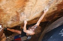 Bouldering in Hueco Tanks on 10/26/2019 with Blue Lizard Climbing and Yoga

Filename: SRM_20191026_1505010.jpg
Aperture: f/5.0
Shutter Speed: 1/200
Body: Canon EOS-1D Mark II
Lens: Canon EF 16-35mm f/2.8 L