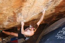 Bouldering in Hueco Tanks on 10/26/2019 with Blue Lizard Climbing and Yoga

Filename: SRM_20191026_1505070.jpg
Aperture: f/5.0
Shutter Speed: 1/200
Body: Canon EOS-1D Mark II
Lens: Canon EF 16-35mm f/2.8 L