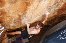 Bouldering in Hueco Tanks on 10/26/2019 with Blue Lizard Climbing and Yoga

Filename: SRM_20191026_1505130.jpg
Aperture: f/5.0
Shutter Speed: 1/200
Body: Canon EOS-1D Mark II
Lens: Canon EF 16-35mm f/2.8 L