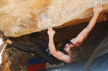 Bouldering in Hueco Tanks on 10/26/2019 with Blue Lizard Climbing and Yoga

Filename: SRM_20191026_1516530.jpg
Aperture: f/4.0
Shutter Speed: 1/250
Body: Canon EOS-1D Mark II
Lens: Canon EF 50mm f/1.8 II