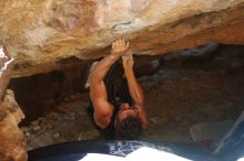 Bouldering in Hueco Tanks on 10/26/2019 with Blue Lizard Climbing and Yoga

Filename: SRM_20191026_1529230.jpg
Aperture: f/4.0
Shutter Speed: 1/250
Body: Canon EOS-1D Mark II
Lens: Canon EF 50mm f/1.8 II