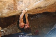 Bouldering in Hueco Tanks on 10/26/2019 with Blue Lizard Climbing and Yoga

Filename: SRM_20191026_1535570.jpg
Aperture: f/4.0
Shutter Speed: 1/200
Body: Canon EOS-1D Mark II
Lens: Canon EF 50mm f/1.8 II