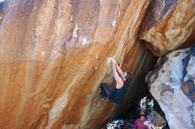 Bouldering in Hueco Tanks on 10/26/2019 with Blue Lizard Climbing and Yoga

Filename: SRM_20191026_1624030.jpg
Aperture: f/5.6
Shutter Speed: 1/250
Body: Canon EOS-1D Mark II
Lens: Canon EF 16-35mm f/2.8 L