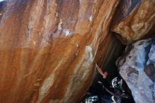 Bouldering in Hueco Tanks on 10/26/2019 with Blue Lizard Climbing and Yoga

Filename: SRM_20191026_1627270.jpg
Aperture: f/5.6
Shutter Speed: 1/250
Body: Canon EOS-1D Mark II
Lens: Canon EF 16-35mm f/2.8 L