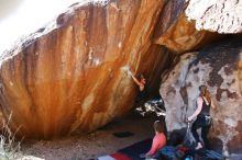 Bouldering in Hueco Tanks on 10/26/2019 with Blue Lizard Climbing and Yoga

Filename: SRM_20191026_1635380.jpg
Aperture: f/5.6
Shutter Speed: 1/250
Body: Canon EOS-1D Mark II
Lens: Canon EF 16-35mm f/2.8 L