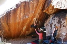 Bouldering in Hueco Tanks on 10/26/2019 with Blue Lizard Climbing and Yoga

Filename: SRM_20191026_1635450.jpg
Aperture: f/5.6
Shutter Speed: 1/250
Body: Canon EOS-1D Mark II
Lens: Canon EF 16-35mm f/2.8 L