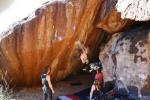 Bouldering in Hueco Tanks on 10/26/2019 with Blue Lizard Climbing and Yoga

Filename: SRM_20191026_1648470.jpg
Aperture: f/5.6
Shutter Speed: 1/250
Body: Canon EOS-1D Mark II
Lens: Canon EF 16-35mm f/2.8 L