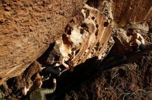 Bouldering in Hueco Tanks on 10/26/2019 with Blue Lizard Climbing and Yoga

Filename: SRM_20191026_1703010.jpg
Aperture: f/8.0
Shutter Speed: 1/250
Body: Canon EOS-1D Mark II
Lens: Canon EF 16-35mm f/2.8 L