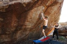 Bouldering in Hueco Tanks on 10/26/2019 with Blue Lizard Climbing and Yoga

Filename: SRM_20191026_1730460.jpg
Aperture: f/5.6
Shutter Speed: 1/200
Body: Canon EOS-1D Mark II
Lens: Canon EF 16-35mm f/2.8 L
