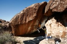 Bouldering in Hueco Tanks on 10/29/2019 with Blue Lizard Climbing and Yoga

Filename: SRM_20191029_1236510.jpg
Aperture: f/8.0
Shutter Speed: 1/250
Body: Canon EOS-1D Mark II
Lens: Canon EF 16-35mm f/2.8 L