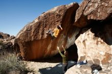 Bouldering in Hueco Tanks on 10/29/2019 with Blue Lizard Climbing and Yoga

Filename: SRM_20191029_1237270.jpg
Aperture: f/8.0
Shutter Speed: 1/250
Body: Canon EOS-1D Mark II
Lens: Canon EF 16-35mm f/2.8 L