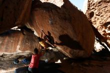 Bouldering in Hueco Tanks on 10/29/2019 with Blue Lizard Climbing and Yoga

Filename: SRM_20191029_1330430.jpg
Aperture: f/8.0
Shutter Speed: 1/250
Body: Canon EOS-1D Mark II
Lens: Canon EF 16-35mm f/2.8 L