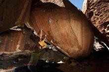 Bouldering in Hueco Tanks on 10/29/2019 with Blue Lizard Climbing and Yoga

Filename: SRM_20191029_1344030.jpg
Aperture: f/8.0
Shutter Speed: 1/250
Body: Canon EOS-1D Mark II
Lens: Canon EF 16-35mm f/2.8 L