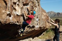 Bouldering in Hueco Tanks on 11/09/2019 with Blue Lizard Climbing and Yoga

Filename: SRM_20191109_1104050.jpg
Aperture: f/4.0
Shutter Speed: 1/2000
Body: Canon EOS-1D Mark II
Lens: Canon EF 50mm f/1.8 II