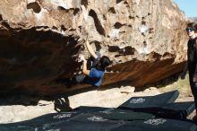 Bouldering in Hueco Tanks on 11/09/2019 with Blue Lizard Climbing and Yoga

Filename: SRM_20191109_1106250.jpg
Aperture: f/4.5
Shutter Speed: 1/800
Body: Canon EOS-1D Mark II
Lens: Canon EF 50mm f/1.8 II