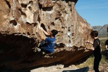 Bouldering in Hueco Tanks on 11/09/2019 with Blue Lizard Climbing and Yoga

Filename: SRM_20191109_1106270.jpg
Aperture: f/4.5
Shutter Speed: 1/1600
Body: Canon EOS-1D Mark II
Lens: Canon EF 50mm f/1.8 II