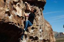 Bouldering in Hueco Tanks on 11/09/2019 with Blue Lizard Climbing and Yoga

Filename: SRM_20191109_1107060.jpg
Aperture: f/4.5
Shutter Speed: 1/1600
Body: Canon EOS-1D Mark II
Lens: Canon EF 50mm f/1.8 II