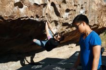 Bouldering in Hueco Tanks on 11/09/2019 with Blue Lizard Climbing and Yoga

Filename: SRM_20191109_1113220.jpg
Aperture: f/4.0
Shutter Speed: 1/1600
Body: Canon EOS-1D Mark II
Lens: Canon EF 50mm f/1.8 II