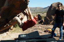 Bouldering in Hueco Tanks on 11/09/2019 with Blue Lizard Climbing and Yoga

Filename: SRM_20191109_1117380.jpg
Aperture: f/4.0
Shutter Speed: 1/1250
Body: Canon EOS-1D Mark II
Lens: Canon EF 50mm f/1.8 II