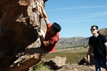 Bouldering in Hueco Tanks on 11/09/2019 with Blue Lizard Climbing and Yoga

Filename: SRM_20191109_1117490.jpg
Aperture: f/4.0
Shutter Speed: 1/1250
Body: Canon EOS-1D Mark II
Lens: Canon EF 50mm f/1.8 II