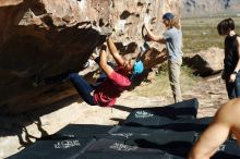 Bouldering in Hueco Tanks on 11/09/2019 with Blue Lizard Climbing and Yoga

Filename: SRM_20191109_1119140.jpg
Aperture: f/4.0
Shutter Speed: 1/1250
Body: Canon EOS-1D Mark II
Lens: Canon EF 50mm f/1.8 II