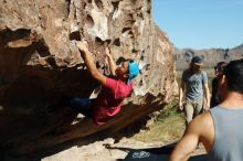 Bouldering in Hueco Tanks on 11/09/2019 with Blue Lizard Climbing and Yoga

Filename: SRM_20191109_1119310.jpg
Aperture: f/4.0
Shutter Speed: 1/1600
Body: Canon EOS-1D Mark II
Lens: Canon EF 50mm f/1.8 II