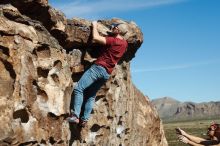 Bouldering in Hueco Tanks on 11/09/2019 with Blue Lizard Climbing and Yoga

Filename: SRM_20191109_1126060.jpg
Aperture: f/4.0
Shutter Speed: 1/2000
Body: Canon EOS-1D Mark II
Lens: Canon EF 50mm f/1.8 II