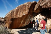 Bouldering in Hueco Tanks on 11/09/2019 with Blue Lizard Climbing and Yoga

Filename: SRM_20191109_1148180.jpg
Aperture: f/8.0
Shutter Speed: 1/250
Body: Canon EOS-1D Mark II
Lens: Canon EF 16-35mm f/2.8 L