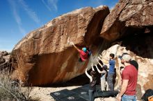 Bouldering in Hueco Tanks on 11/09/2019 with Blue Lizard Climbing and Yoga

Filename: SRM_20191109_1148510.jpg
Aperture: f/8.0
Shutter Speed: 1/250
Body: Canon EOS-1D Mark II
Lens: Canon EF 16-35mm f/2.8 L