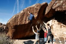 Bouldering in Hueco Tanks on 11/09/2019 with Blue Lizard Climbing and Yoga

Filename: SRM_20191109_1206580.jpg
Aperture: f/8.0
Shutter Speed: 1/250
Body: Canon EOS-1D Mark II
Lens: Canon EF 16-35mm f/2.8 L