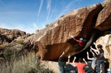 Bouldering in Hueco Tanks on 11/09/2019 with Blue Lizard Climbing and Yoga

Filename: SRM_20191109_1210410.jpg
Aperture: f/8.0
Shutter Speed: 1/250
Body: Canon EOS-1D Mark II
Lens: Canon EF 16-35mm f/2.8 L