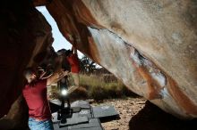 Bouldering in Hueco Tanks on 11/09/2019 with Blue Lizard Climbing and Yoga

Filename: SRM_20191109_1214310.jpg
Aperture: f/8.0
Shutter Speed: 1/250
Body: Canon EOS-1D Mark II
Lens: Canon EF 16-35mm f/2.8 L