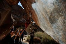 Bouldering in Hueco Tanks on 11/09/2019 with Blue Lizard Climbing and Yoga

Filename: SRM_20191109_1214380.jpg
Aperture: f/8.0
Shutter Speed: 1/250
Body: Canon EOS-1D Mark II
Lens: Canon EF 16-35mm f/2.8 L