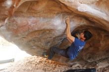 Bouldering in Hueco Tanks on 11/09/2019 with Blue Lizard Climbing and Yoga

Filename: SRM_20191109_1250100.jpg
Aperture: f/2.8
Shutter Speed: 1/320
Body: Canon EOS-1D Mark II
Lens: Canon EF 50mm f/1.8 II