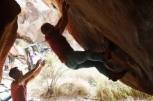 Bouldering in Hueco Tanks on 11/09/2019 with Blue Lizard Climbing and Yoga

Filename: SRM_20191109_1253330.jpg
Aperture: f/4.0
Shutter Speed: 1/400
Body: Canon EOS-1D Mark II
Lens: Canon EF 50mm f/1.8 II