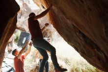 Bouldering in Hueco Tanks on 11/09/2019 with Blue Lizard Climbing and Yoga

Filename: SRM_20191109_1253430.jpg
Aperture: f/4.0
Shutter Speed: 1/400
Body: Canon EOS-1D Mark II
Lens: Canon EF 50mm f/1.8 II