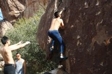 Bouldering in Hueco Tanks on 11/09/2019 with Blue Lizard Climbing and Yoga

Filename: SRM_20191109_1305130.jpg
Aperture: f/4.0
Shutter Speed: 1/1250
Body: Canon EOS-1D Mark II
Lens: Canon EF 50mm f/1.8 II