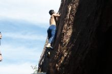 Bouldering in Hueco Tanks on 11/09/2019 with Blue Lizard Climbing and Yoga

Filename: SRM_20191109_1313280.jpg
Aperture: f/4.0
Shutter Speed: 1/800
Body: Canon EOS-1D Mark II
Lens: Canon EF 50mm f/1.8 II