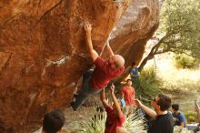 Bouldering in Hueco Tanks on 11/09/2019 with Blue Lizard Climbing and Yoga

Filename: SRM_20191109_1436000.jpg
Aperture: f/4.0
Shutter Speed: 1/320
Body: Canon EOS-1D Mark II
Lens: Canon EF 50mm f/1.8 II