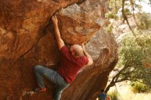 Bouldering in Hueco Tanks on 11/09/2019 with Blue Lizard Climbing and Yoga

Filename: SRM_20191109_1436160.jpg
Aperture: f/4.0
Shutter Speed: 1/400
Body: Canon EOS-1D Mark II
Lens: Canon EF 50mm f/1.8 II