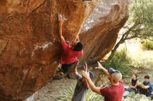 Bouldering in Hueco Tanks on 11/09/2019 with Blue Lizard Climbing and Yoga

Filename: SRM_20191109_1442210.jpg
Aperture: f/4.0
Shutter Speed: 1/250
Body: Canon EOS-1D Mark II
Lens: Canon EF 50mm f/1.8 II