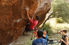 Bouldering in Hueco Tanks on 11/09/2019 with Blue Lizard Climbing and Yoga

Filename: SRM_20191109_1502241.jpg
Aperture: f/4.0
Shutter Speed: 1/320
Body: Canon EOS-1D Mark II
Lens: Canon EF 50mm f/1.8 II