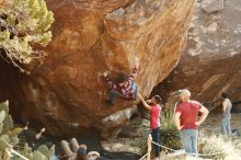 Bouldering in Hueco Tanks on 11/09/2019 with Blue Lizard Climbing and Yoga

Filename: SRM_20191109_1515150.jpg
Aperture: f/4.0
Shutter Speed: 1/400
Body: Canon EOS-1D Mark II
Lens: Canon EF 50mm f/1.8 II