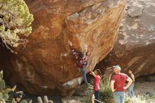 Bouldering in Hueco Tanks on 11/09/2019 with Blue Lizard Climbing and Yoga

Filename: SRM_20191109_1515220.jpg
Aperture: f/4.0
Shutter Speed: 1/400
Body: Canon EOS-1D Mark II
Lens: Canon EF 50mm f/1.8 II