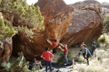Bouldering in Hueco Tanks on 11/09/2019 with Blue Lizard Climbing and Yoga

Filename: SRM_20191109_1556140.jpg
Aperture: f/5.6
Shutter Speed: 1/400
Body: Canon EOS-1D Mark II
Lens: Canon EF 16-35mm f/2.8 L