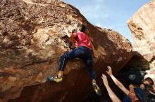 Bouldering in Hueco Tanks on 11/09/2019 with Blue Lizard Climbing and Yoga

Filename: SRM_20191109_1648200.jpg
Aperture: f/5.6
Shutter Speed: 1/800
Body: Canon EOS-1D Mark II
Lens: Canon EF 16-35mm f/2.8 L